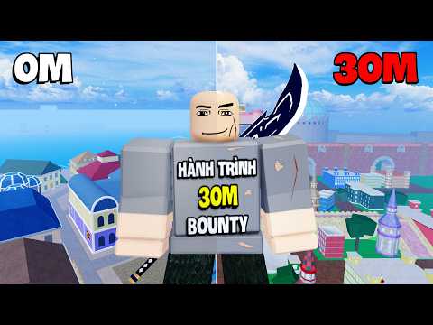 Hành Trình Trở Thành Thợ Săn 30M Bounty Trong 30 Ngày Blox Fruit | Ngày Full