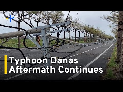 YouTube video thumbnail: Central and Southern Taiwan Clean Up After Typhoon