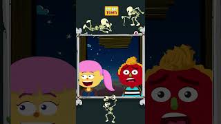 Groovy Cowboy Skeletons Dance All Night! 💀🤠🎶 #Shorts #halloweensongs #scary #spooky #skeleton
