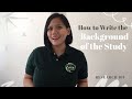 Understanding the Background of the Study
