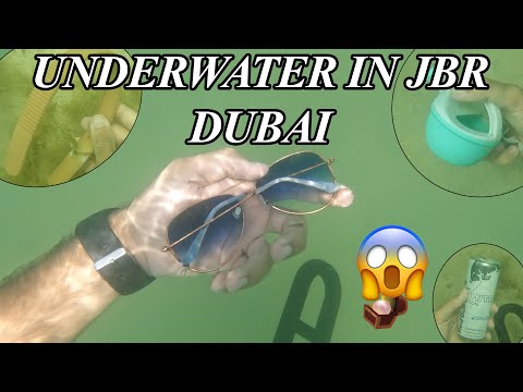 تجربة جديدة تحت المياة فى شاطئ الجي بي ار دبي l check what i found underwater in dubai