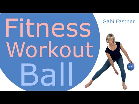 🏐 40 min. Ball Fitness - Workout | Figur formen, schlanke Taille, flacher Bauch, straffe Beine & Po