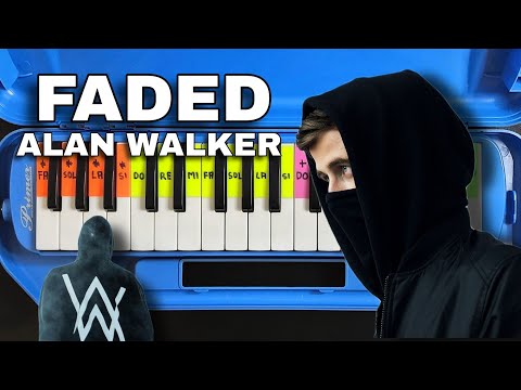 Cómo tocar FADED de Alan Walker | Tutorial en la MELÓDICA fácil sirve para PIANO TUTORIAL