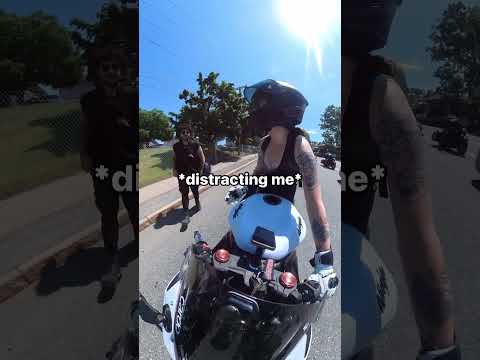 sneaky snake #biker #bikelife #motorcycles #kawasaki #reels #funny #bikergirl