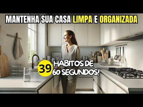 Habitos de 60 SEGUNDOS para manter sua Casa LIMPA e ORGANIZADA 🏠 Minimalismo