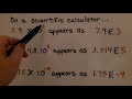 Calculator Notation and Scientific Notation