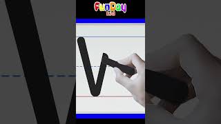 How to Write Uppercase Letter W -  @FunDayKid  Full Video - https://youtu.be/UuOSVfGOcdg