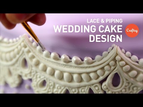 Wedding Cake Design: Piping & Lace Gumpaste | Craftsy...