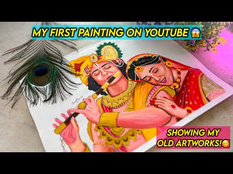 My First Painting on YouTube 😱 My Old Artworks on YouTube❤️ The Arts Cafe