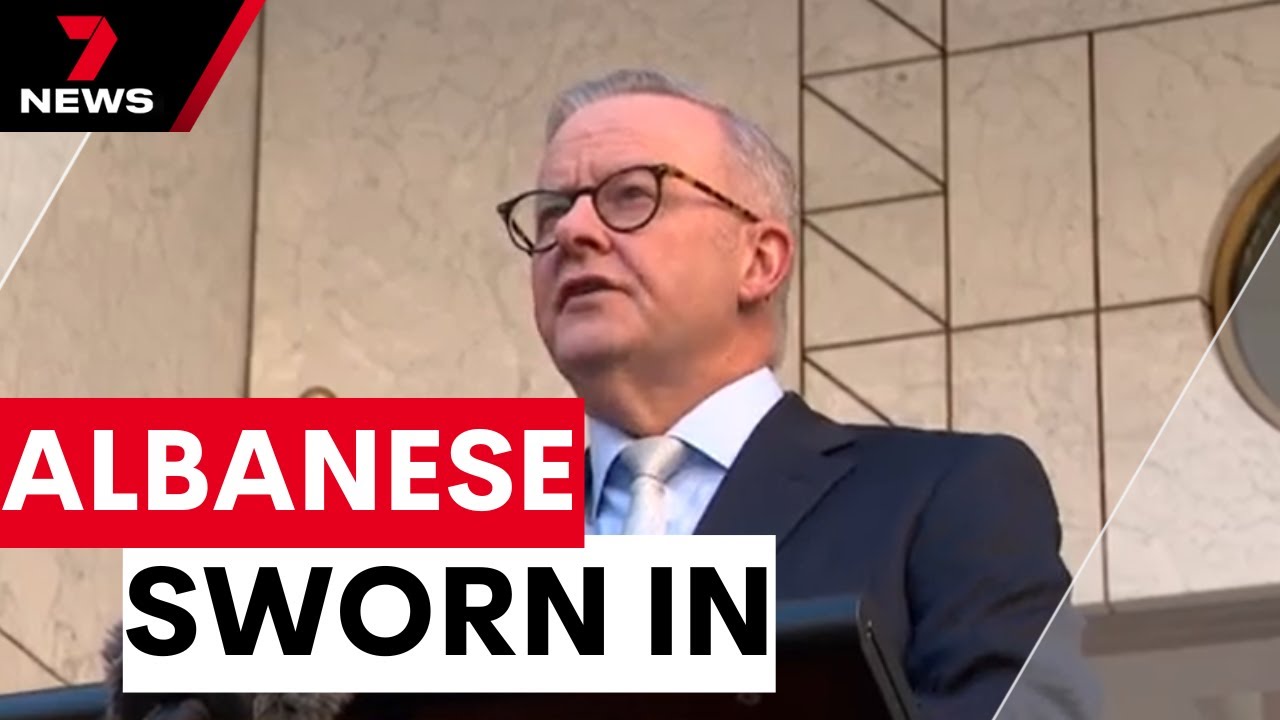 Anthony Albanese sworn in as Prime Minister | 7NEWS