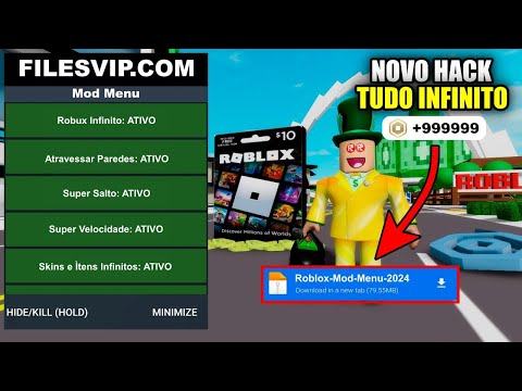 ROBUX INFINITO 🤑 Roblox Mod Menu V2.634.417 Atualizado 2024!!