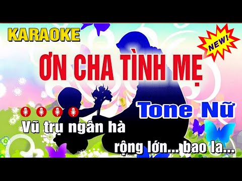Ơn Cha Tình Mẹ Karaoke Tone Nữ (F#m) Nhạc Sống Trung Hiếu