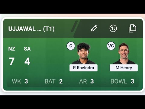 NZ Vs SA Dream11 Prediction | NZ Vs SA Dream11 Team | NZ Vs SA Dream11 Prediction Today Match