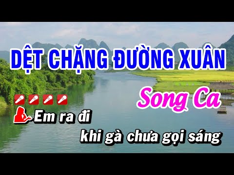 Dệt Chặng Đường Xuân Karaoke Tân Cổ Song Ca | Hoài Phong Organ