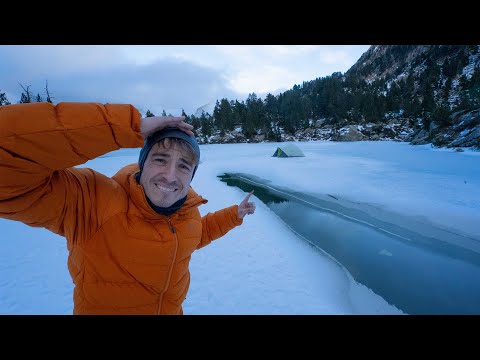 ¡Hoy intentaré Dormir En Un Lago Helado!😰
