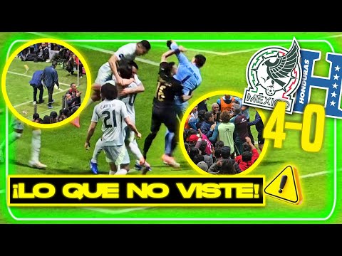 ⚠️ Pleito, Afición vs hondureños y Reacción de jugadores a la goleada en el México vs Honduras