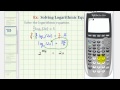 Logarithmic Equations and Exponents