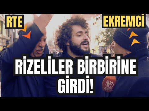 İKİ RIZELI BİRBİRİNE GİRDİ! EKREMCİ vs RTECİ! İşte O ANLAR!