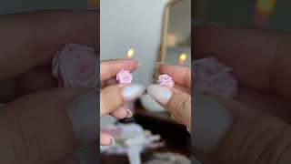 Cómo hacer mini flores con listón fácil DIY aesthetic vintage