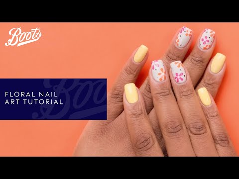 Easy flower nail art tutorial | Boots UK