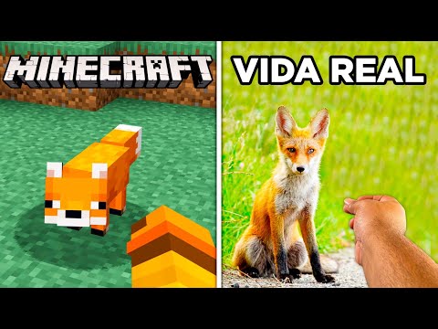 ANIMAIS do Minecraft na VIDA REAL