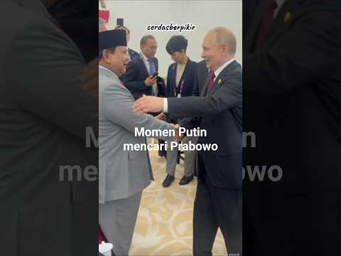 Momen Putin mencari Prabowo di China
