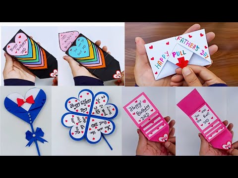 4 Easy Card Ideas | Birthday Cards | Fathers Day Cards | Anniversary Cards | Handmade Greeting Cards