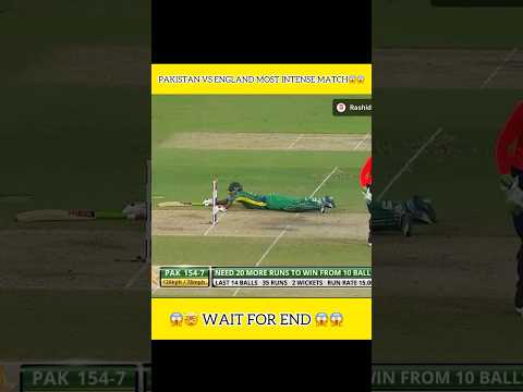Pakistan Vs England Most Intense Match😱😱 #cricket #crickethighlights #shortsfeed #viralvideo