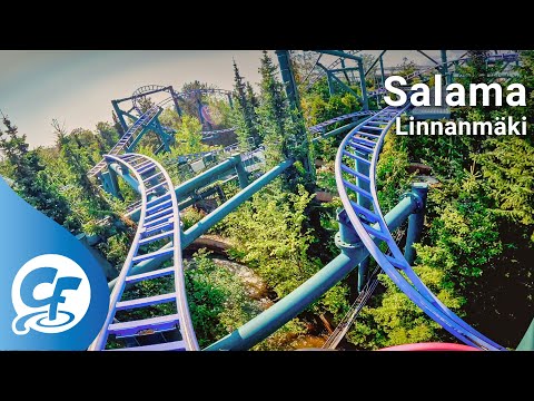 Salama front seat on-ride 5K POV @60fps Linnanmäki Linnanmaki