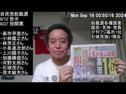 自民党総裁選　高市さん1位⁉