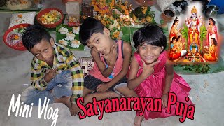 My first vlog 2024 || mini vlog bengali || satyanarayan puja vlog in bengali || sourav joshi vlogs