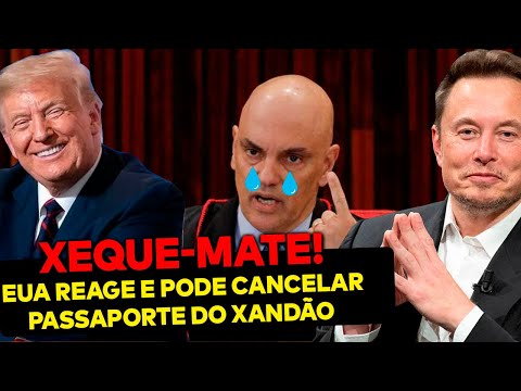 AGORA: Passaporte americano do Xandão CANCELADO! Elon Musk reage e dá xeque-mate