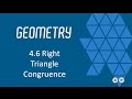 Right Triangle Congruence Theorems Explained