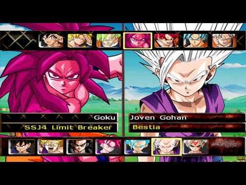 Dragon Ball Z Budokai Tenkaichi 3 Transformaciones V2 - Gohan Bestia VS Goku SSJ4 Limit Breaker