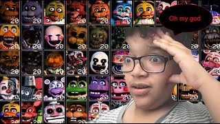 Playing FNAF Ultimate Custom Night (I'm pretty bad)