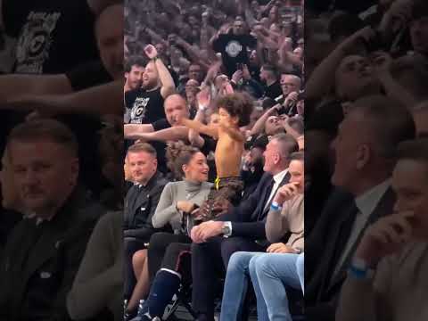 Mathias Lessort's son Matson was in fan mode during the Serbian derby 🇷🇸 🎥 SportKlub