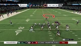 Madden 20 Bears VS Texans Preseason Week 4 September 6 2026