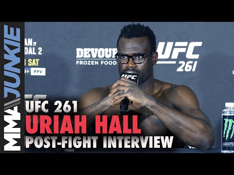 Uriah Hall Reacts To Chris Weidman s Leg Break Ufc 261