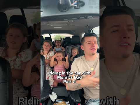 Mom vs Dad car rides part 2 😜