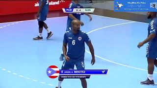 PORTO RICO X GUATEMALA JUEGO BALONMANO SENIOR MASCULINO PANAMERICANO DE SELEÇÕES ADULTO 2018