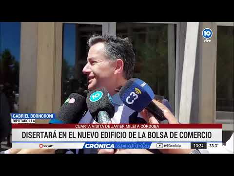 Gabriel Bornoroni, presente en la inauguración de la nueva sede de la Bolsa de Comercio de Córdoba