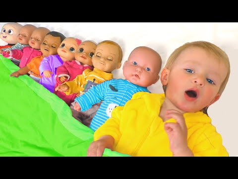 Ten in the Bed Song for Kids by Katya and Dima