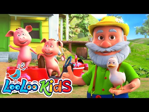 🚜 Farm Fun with "Old MacDonald Had a Farm" | LooLoo Kids Classic Song 🐄