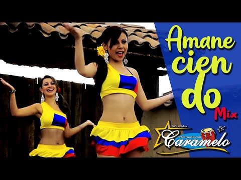 CUMBIAS COLOMBIANAS - ORQUESTA FEMENINA CARAMELO - AMANECIENDO MIX