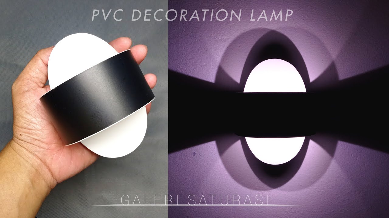 Modern Lighting Ideas from PVC Pipe | Wall Decoration Lamp |