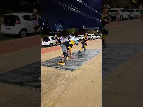 POWER SLIDE  NA LONA COM OS AMIGOS   🛼