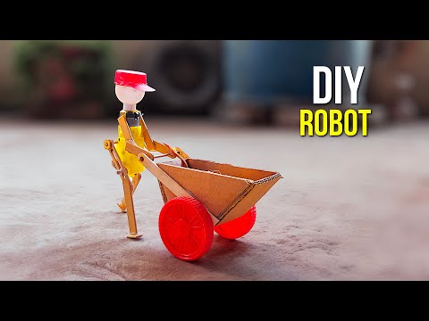 Homemade walking Robot | DIY DC motor projects Idea