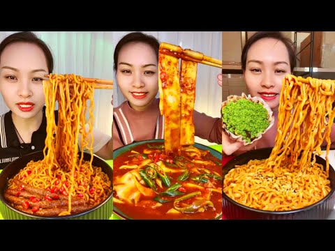 Asmr Chinese Food Mukbang Eating Show Noodles | Chinese Spicy Noodles Food Mukbang