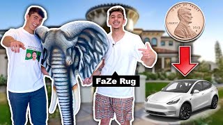 I Helped FAZE RUG Trade A Penny To A Tesla | Donlad ft. Rug