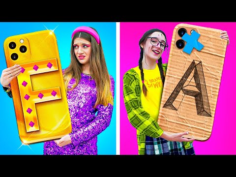 БОГАТАЯ ДВОЕЧНИЦА vs БЕДНАЯ ОТЛИЧНИЦА || Смешные школьные ситуации